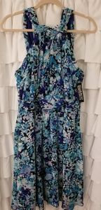 New York & Company Silk Floral Dress